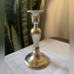 Vintage KMD Tiel Royal Holland Pewter Taper Candle Holder Silver-tone 🕯️🩶